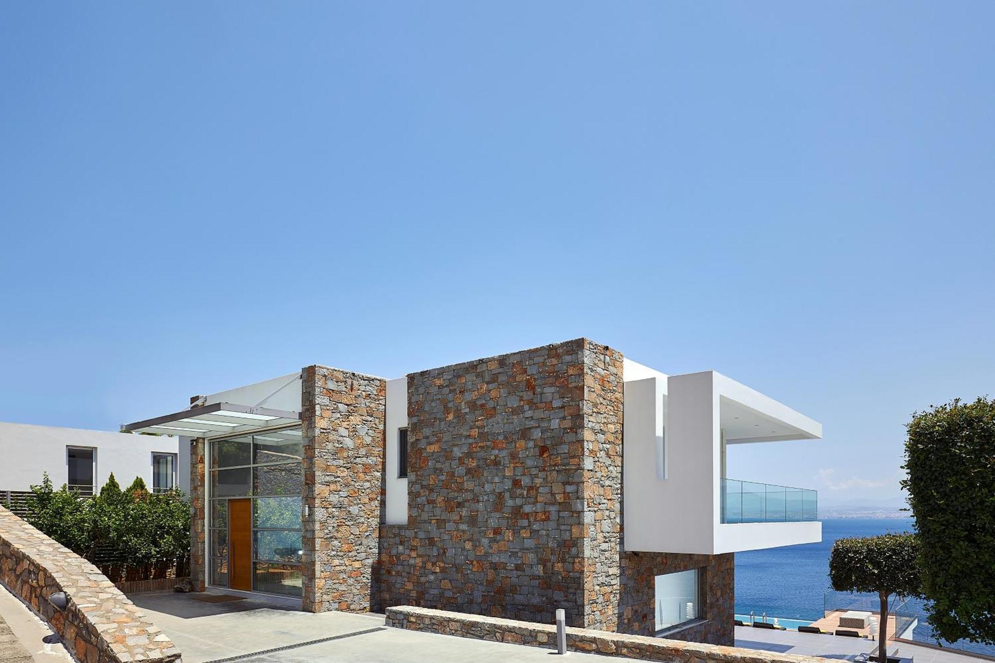 Beachfront Villa In Crete - Epavli Luxury Villa Агия-Пелагия  Экстерьер фото
