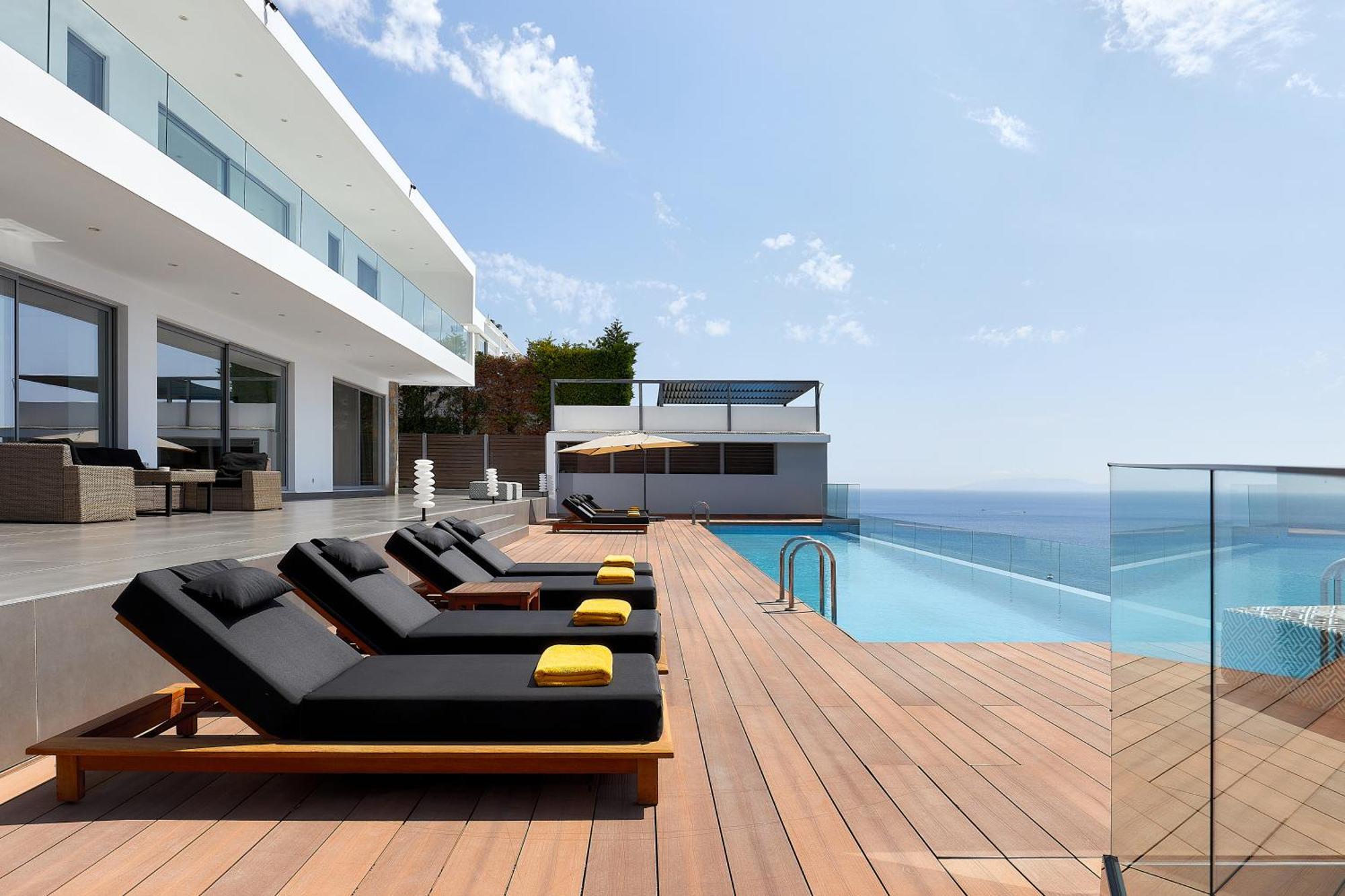 Beachfront Villa In Crete - Epavli Luxury Villa Агия-Пелагия  Экстерьер фото