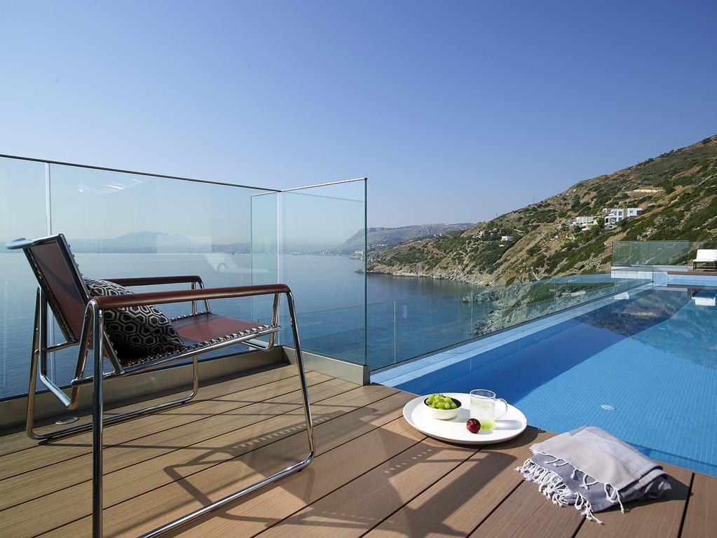 Beachfront Villa In Crete - Epavli Luxury Villa Агия-Пелагия  Экстерьер фото